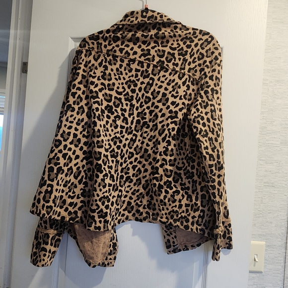 Kensie Leopard Print Blazer Size L BNWT - Picture 2 of 3